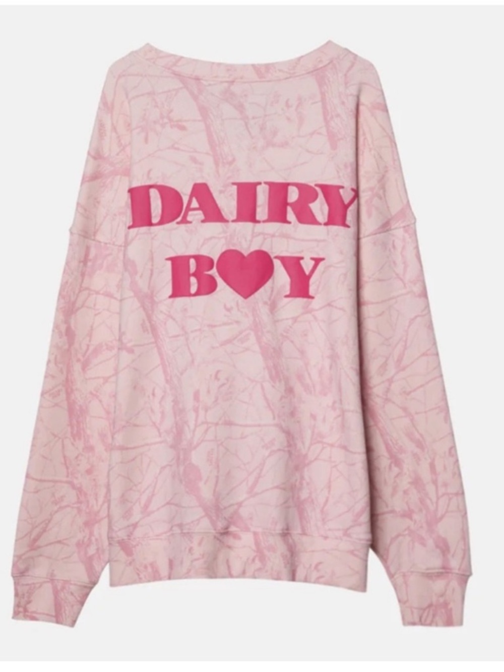 Unbranded Pink 'DAIRY BOY' Graphic Sweatshirt